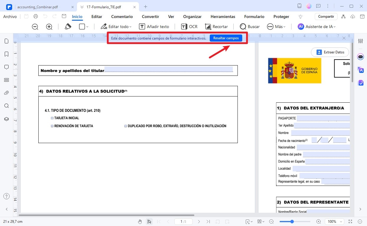 abrir formulario ex17