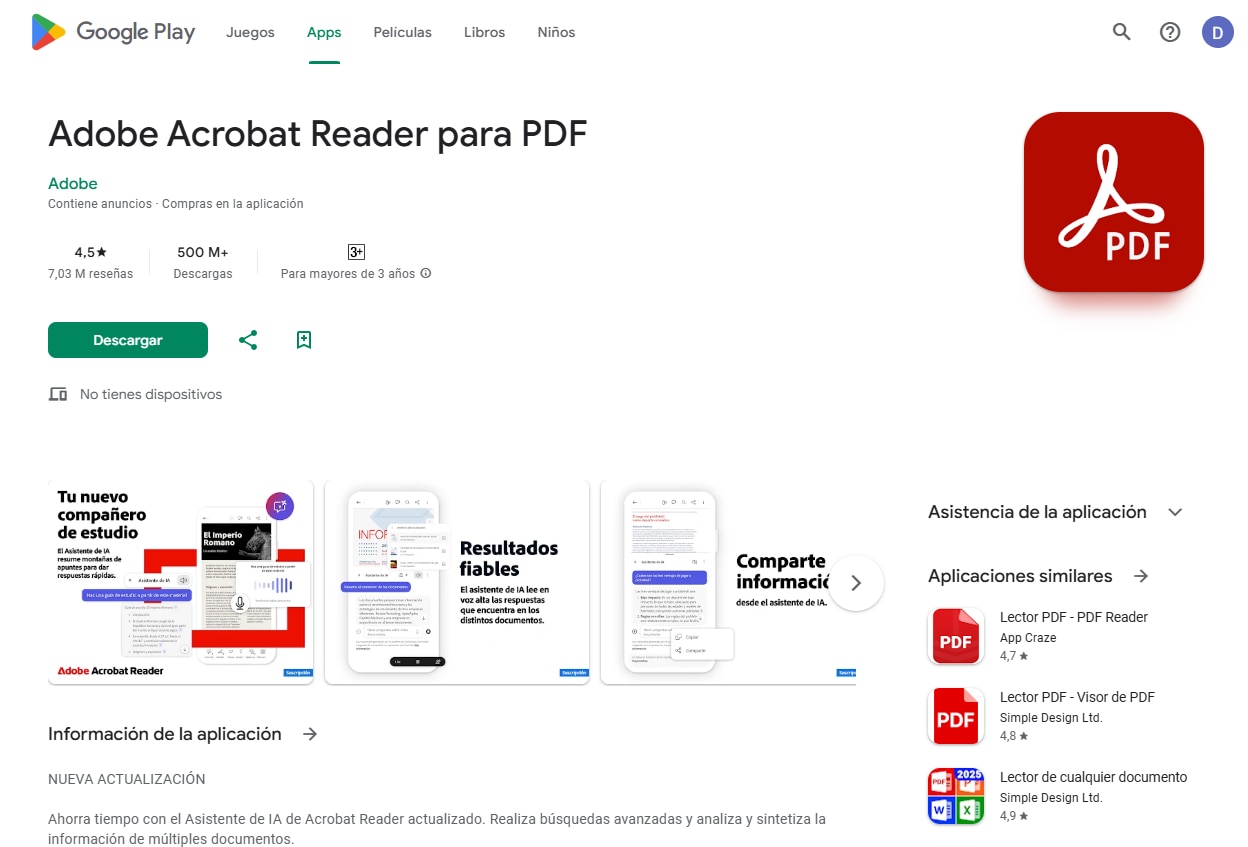 editores de PDF para Android gratuitos