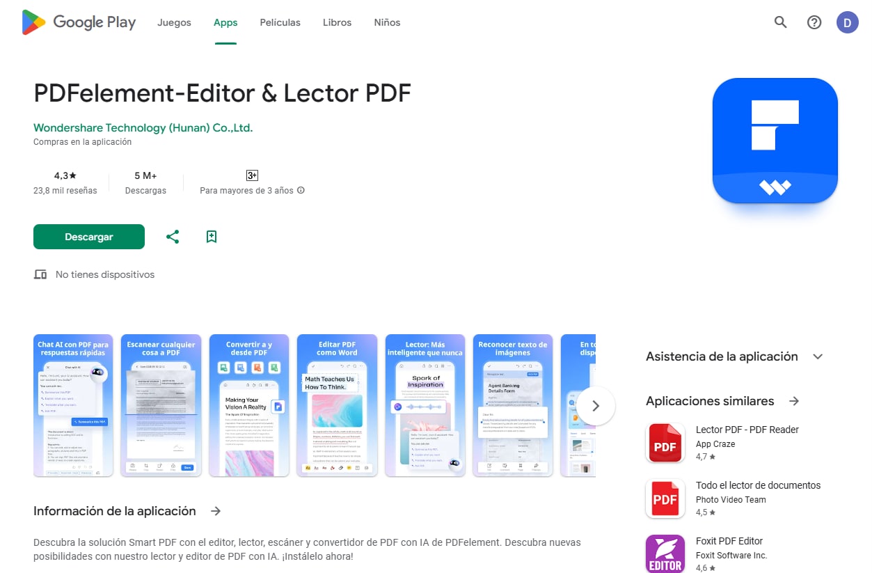 editores de PDF para Android gratuitos