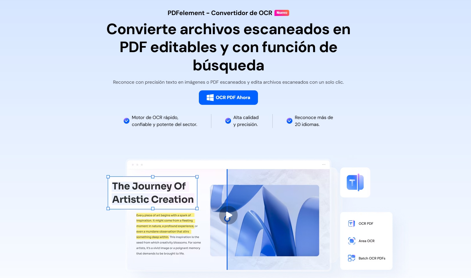 PDFelement: Escanear a PDF en Windows y Mac