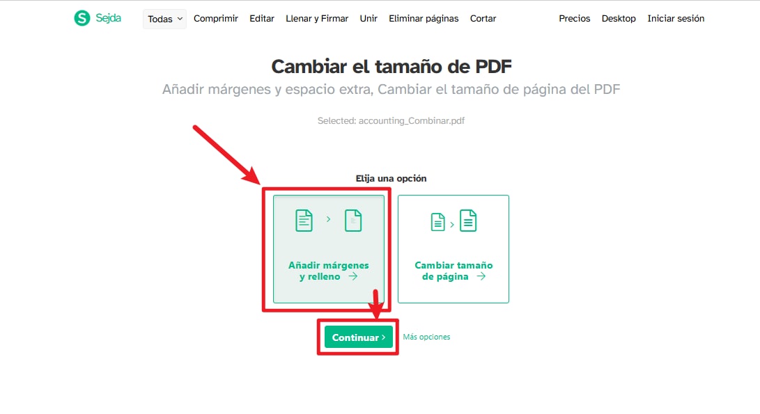 ¿Cómo agregar márgenes a un PDF online?