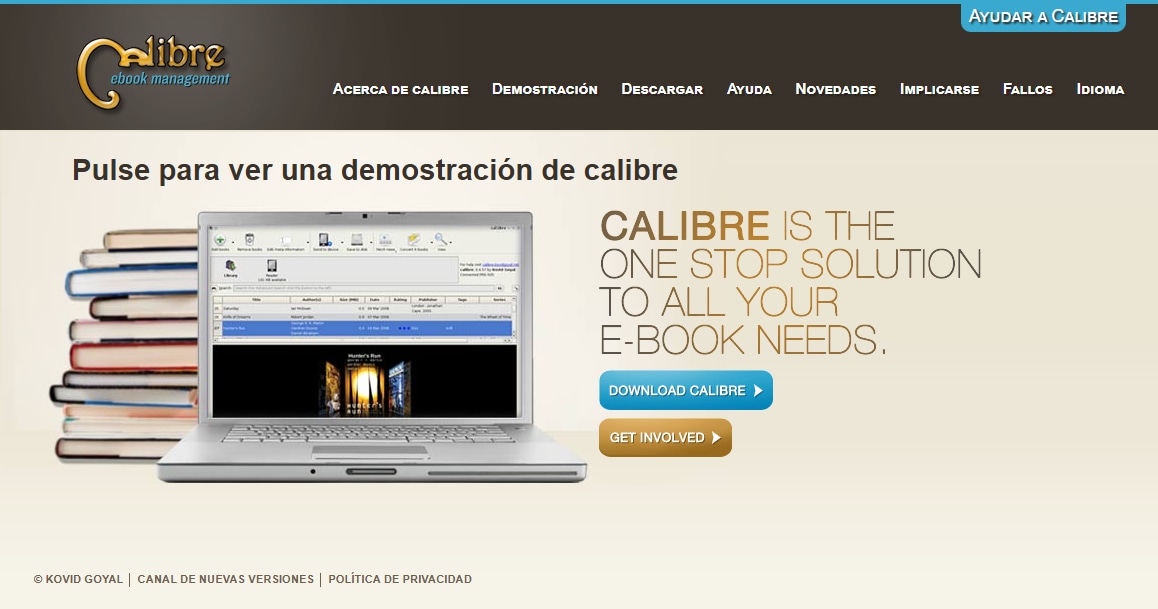 Convertir MOBI a PDF con Calibre (gratis y de código abierto)