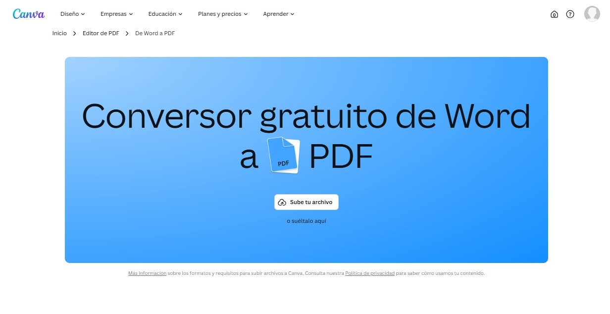 convertidor de word a pdf