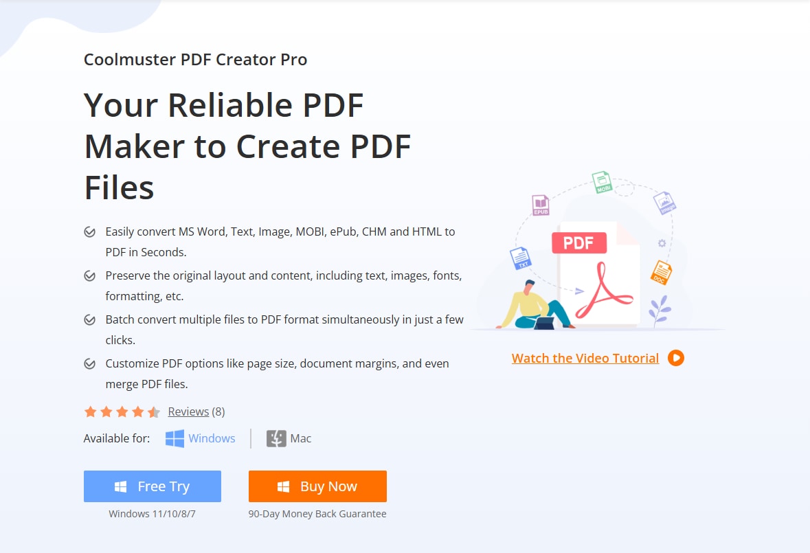 Convertir archivos MOBI a PDF con Coolmuster PDF Creator Pro (para profesionales)