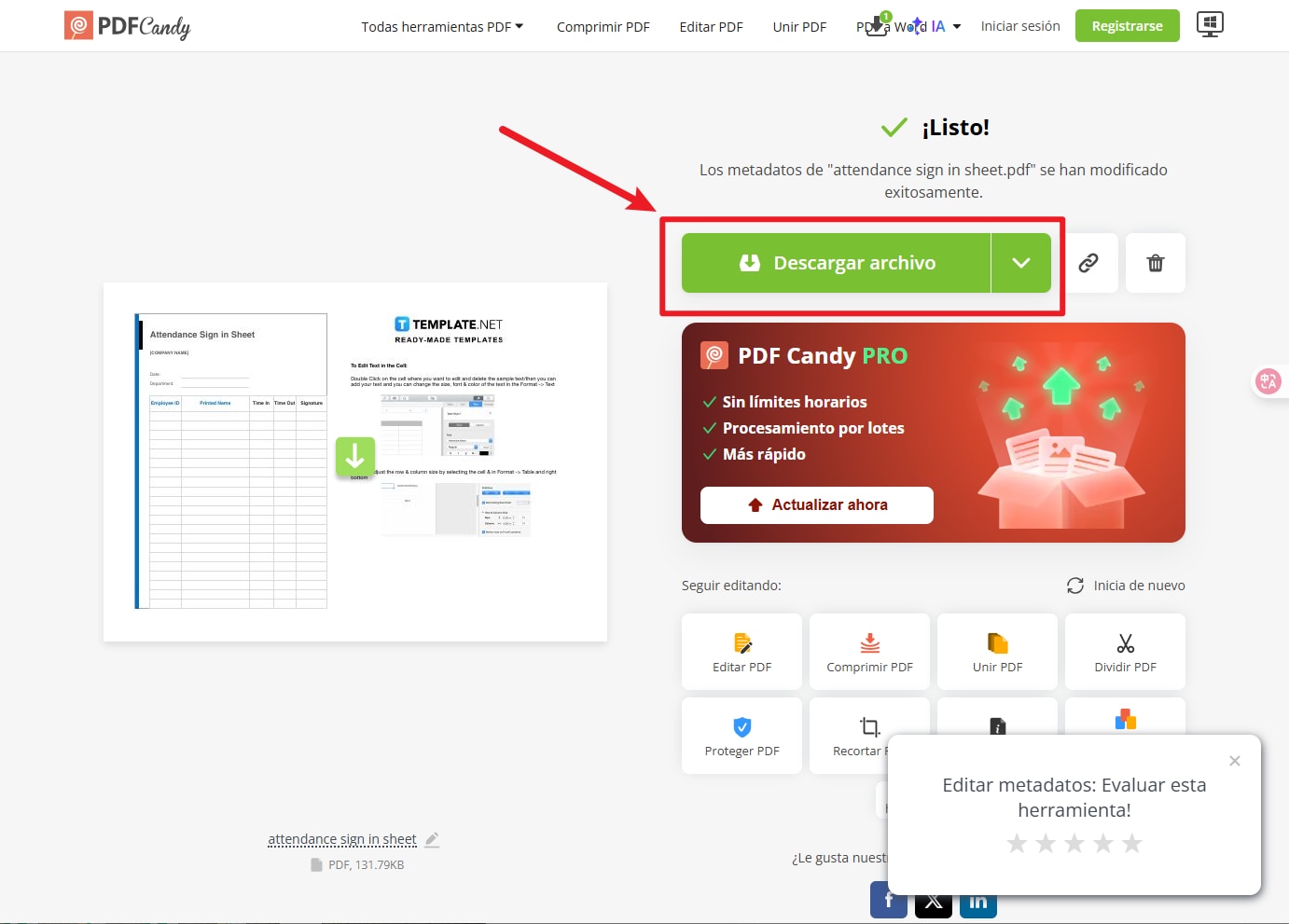editar metadatos de PDF online
