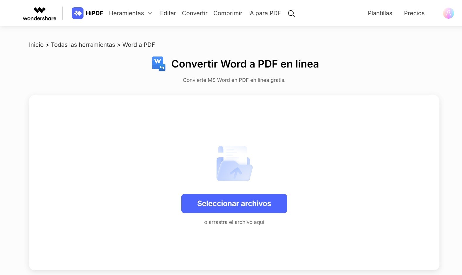 convertidor de word a pdf online