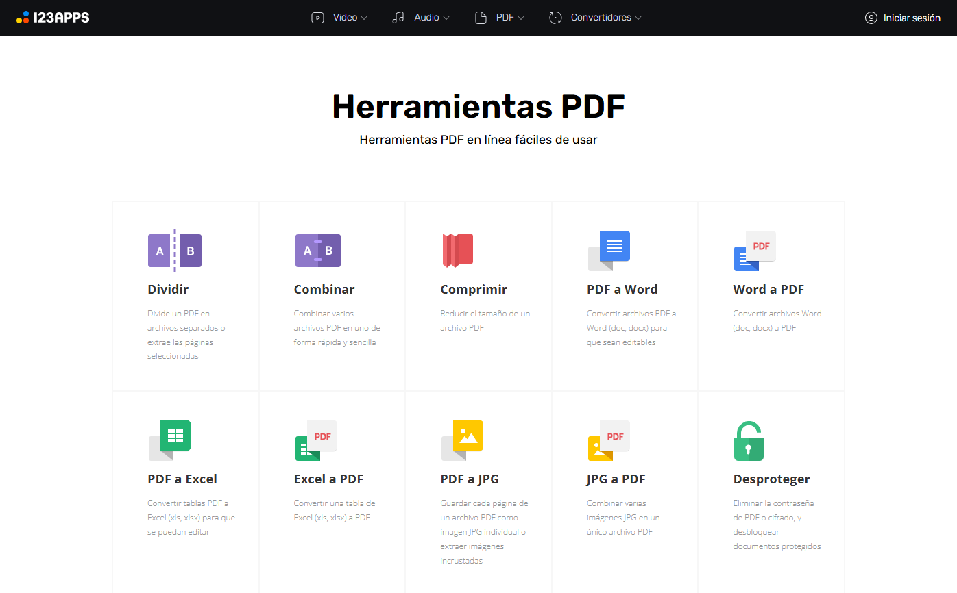 PDF.io – Herramientas rápidas para ver y convertir PDF online