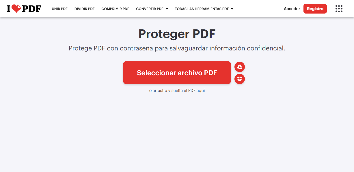 proteger PDF con PDFelement