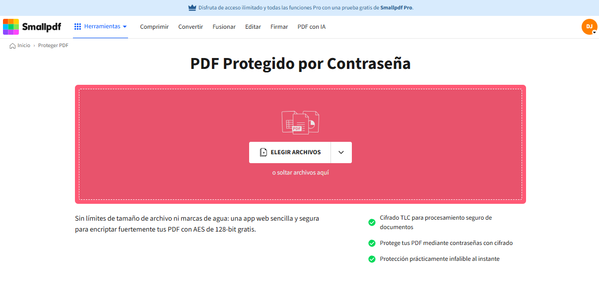 proteger PDF con PDFelement