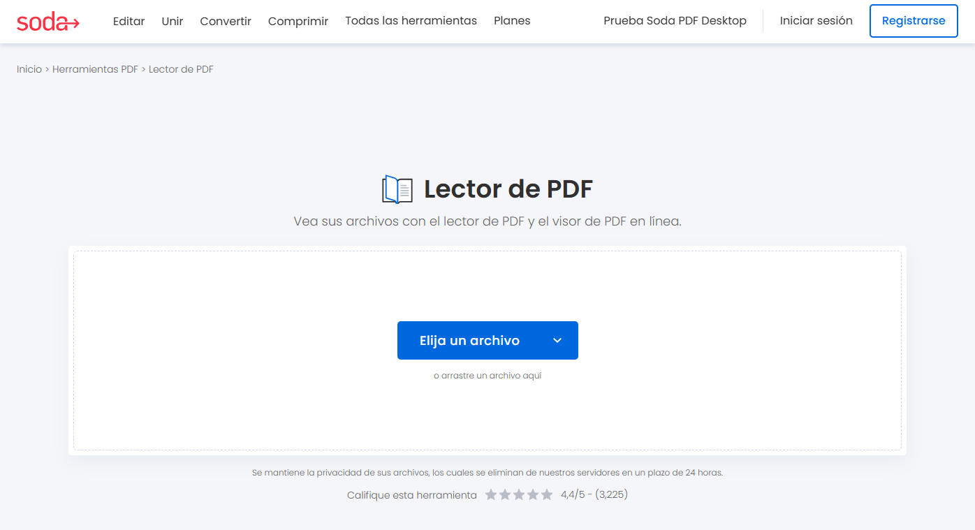 Soda PDF Online – Lector y editor de PDF online en el navegador