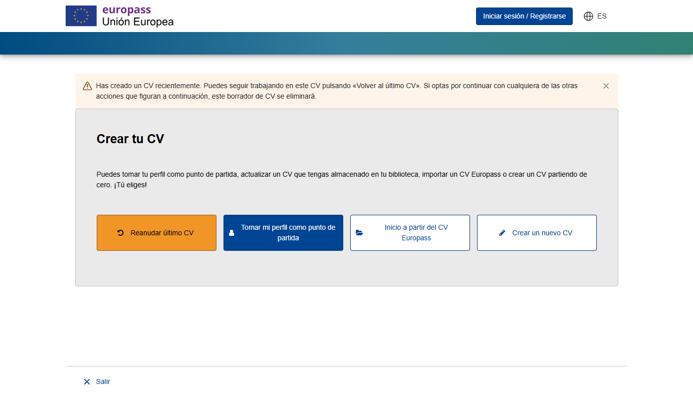 Acceder a europass
