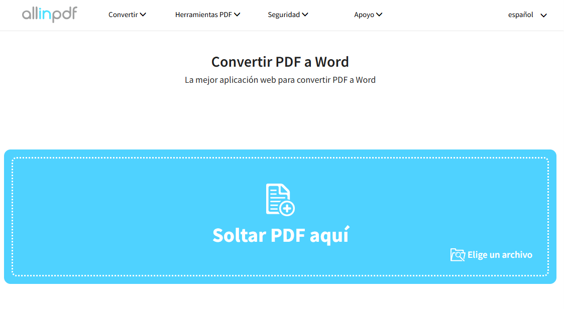 Sitio de conversión de PDF a HWP