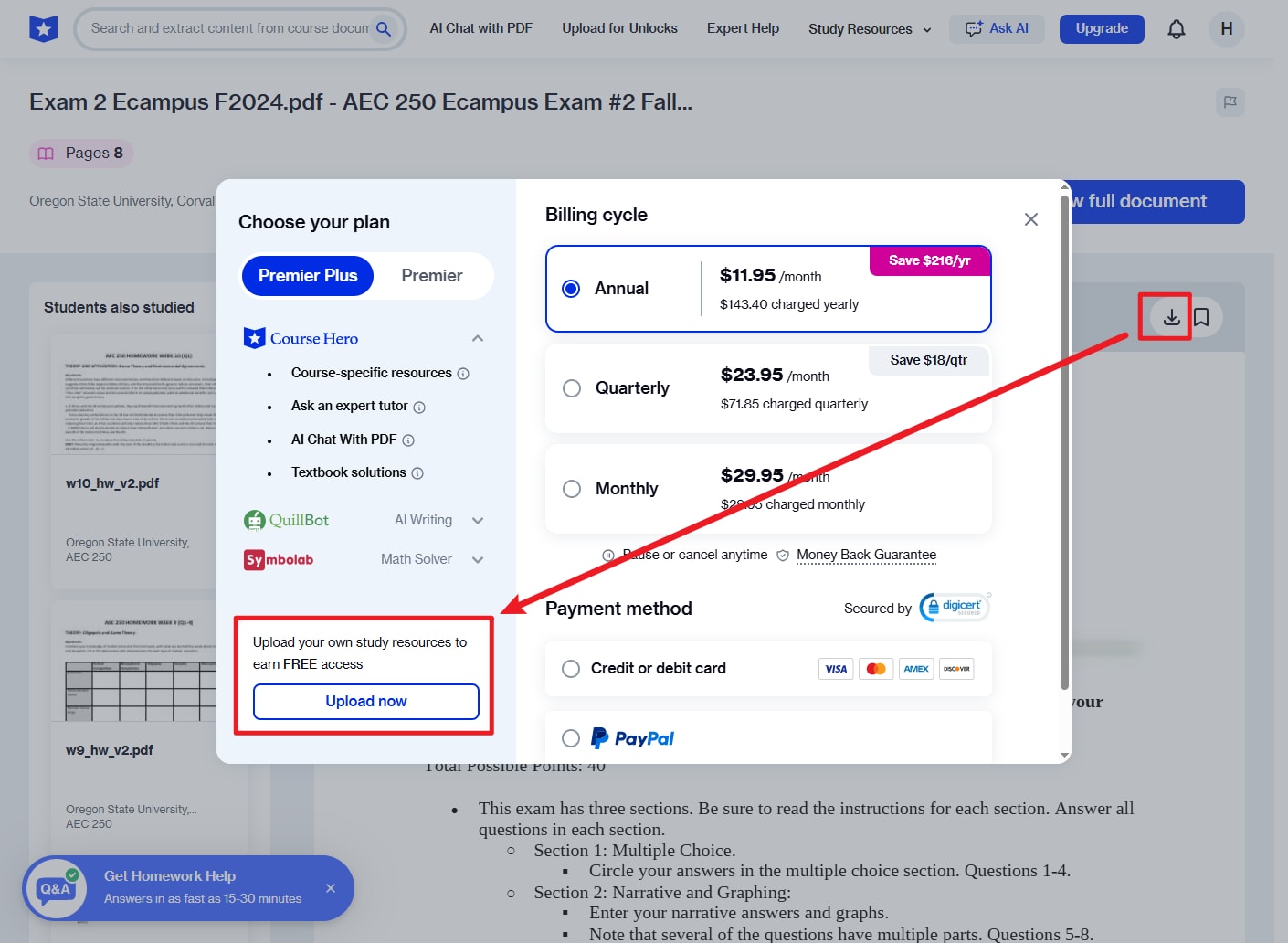 desbloquea documentos de Course Hero gratis