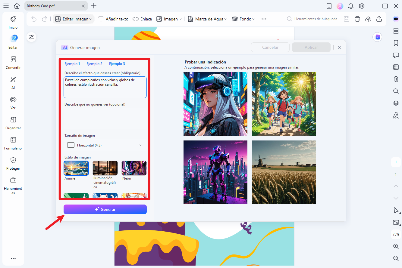 Crear imágenes de feliz cumpleaños para usar en WhatsApp