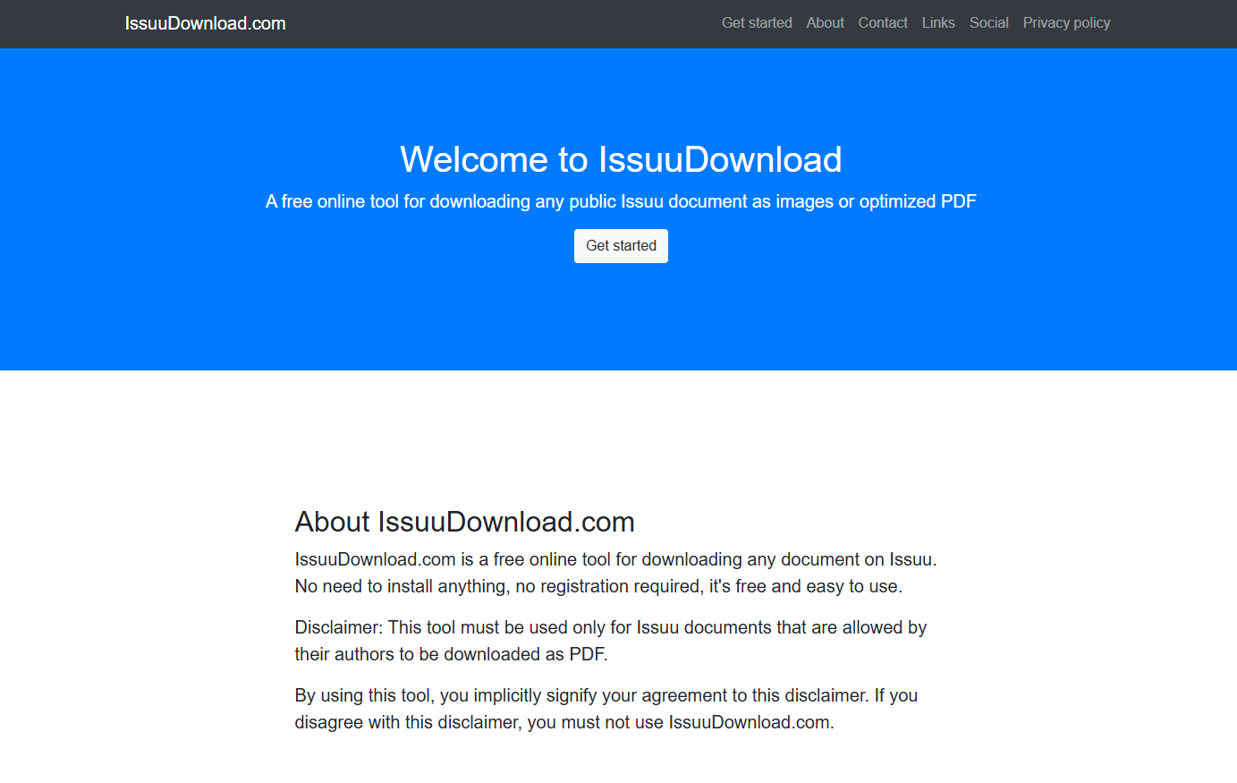 Herramientas de terceros para descargar de Issuu