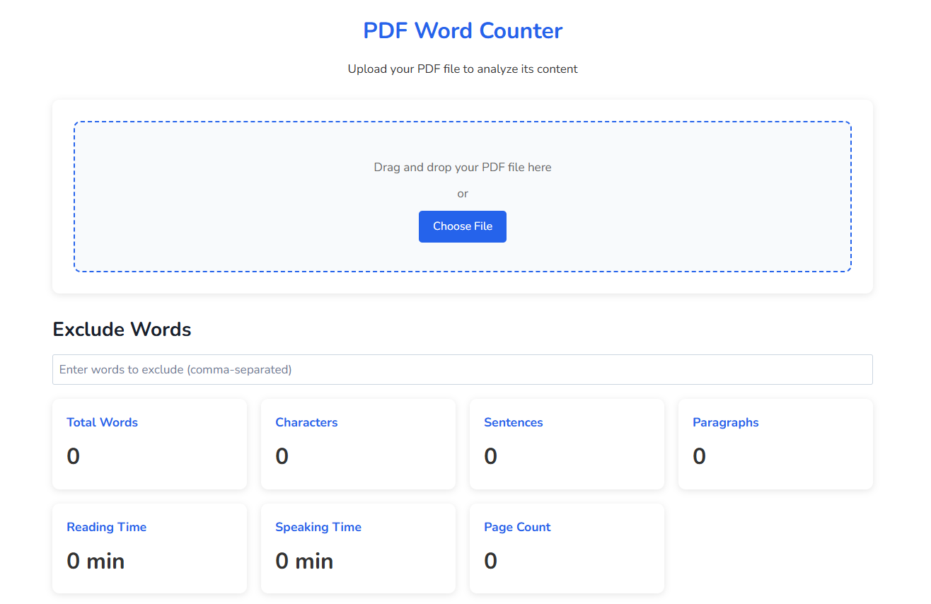 PDF Word Counter