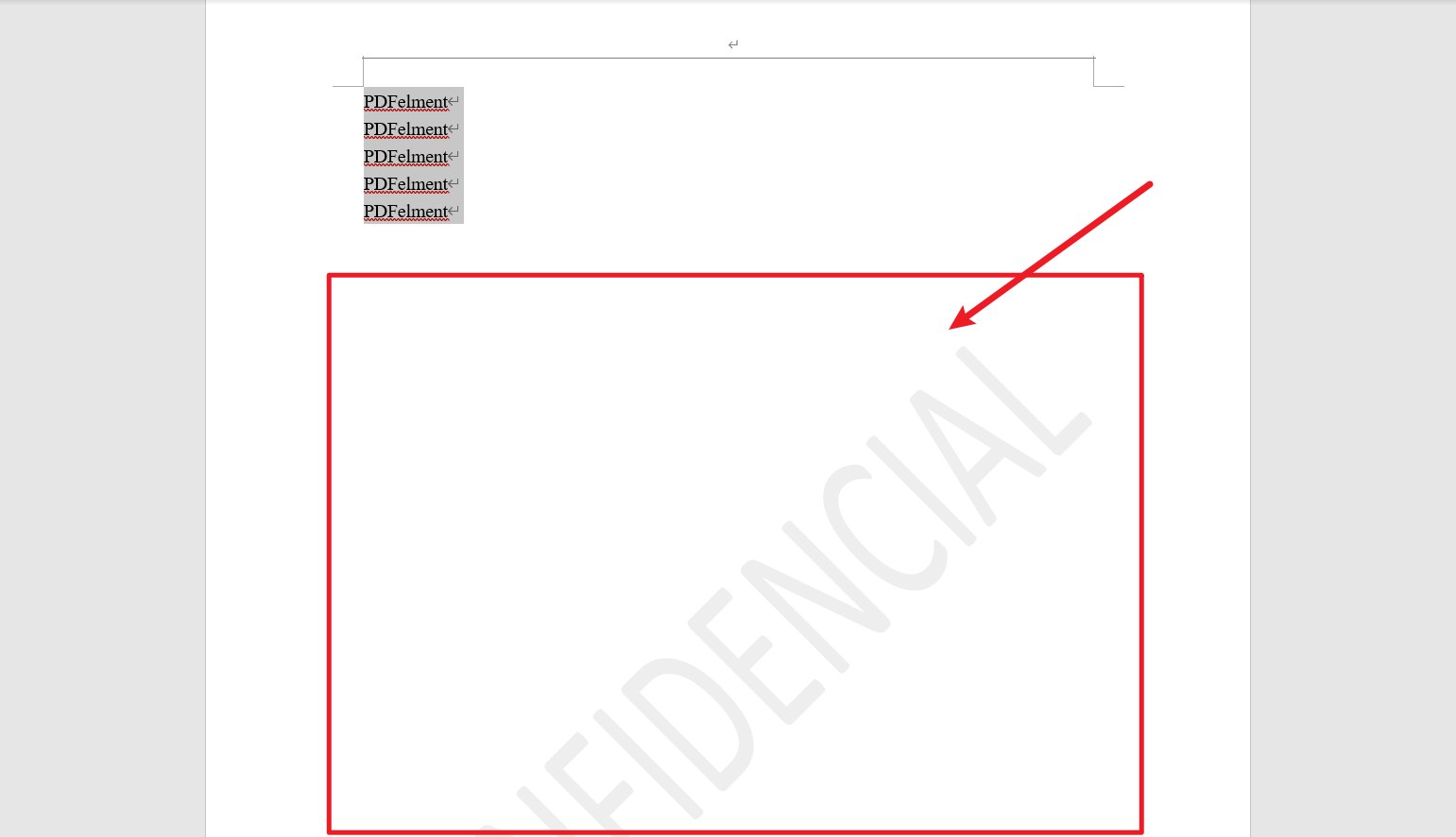 Insertar una marca de agua de texto personalizada en Word