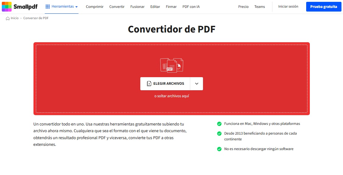 Conversión de PDF a HWP de MacBook