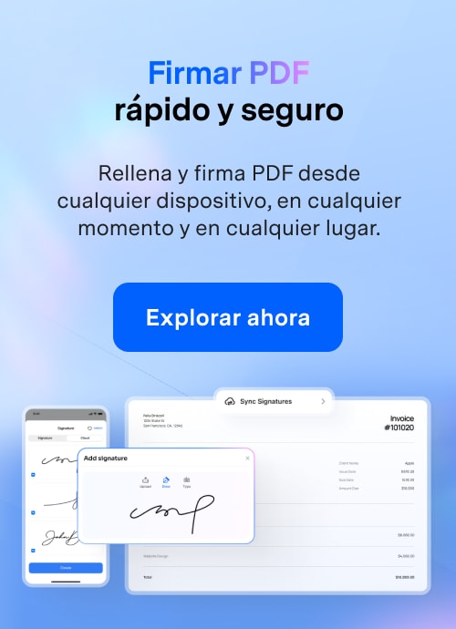 Firma electrónica de PDF