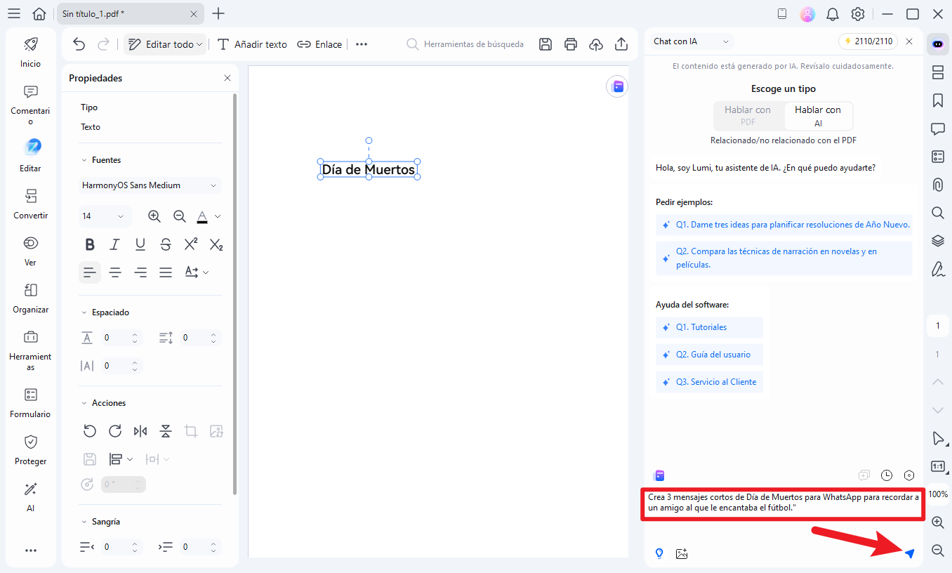 generar frases de Día de Muertos