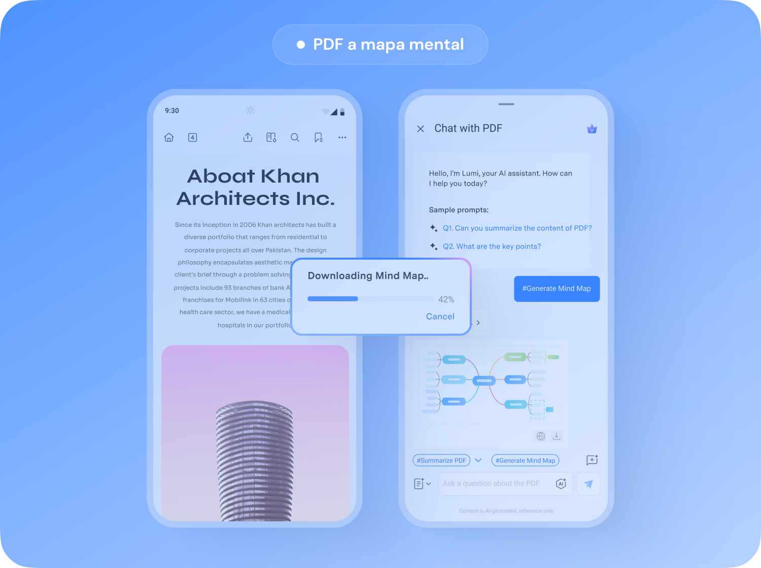 Transforma tus PDFs en mapas mentales