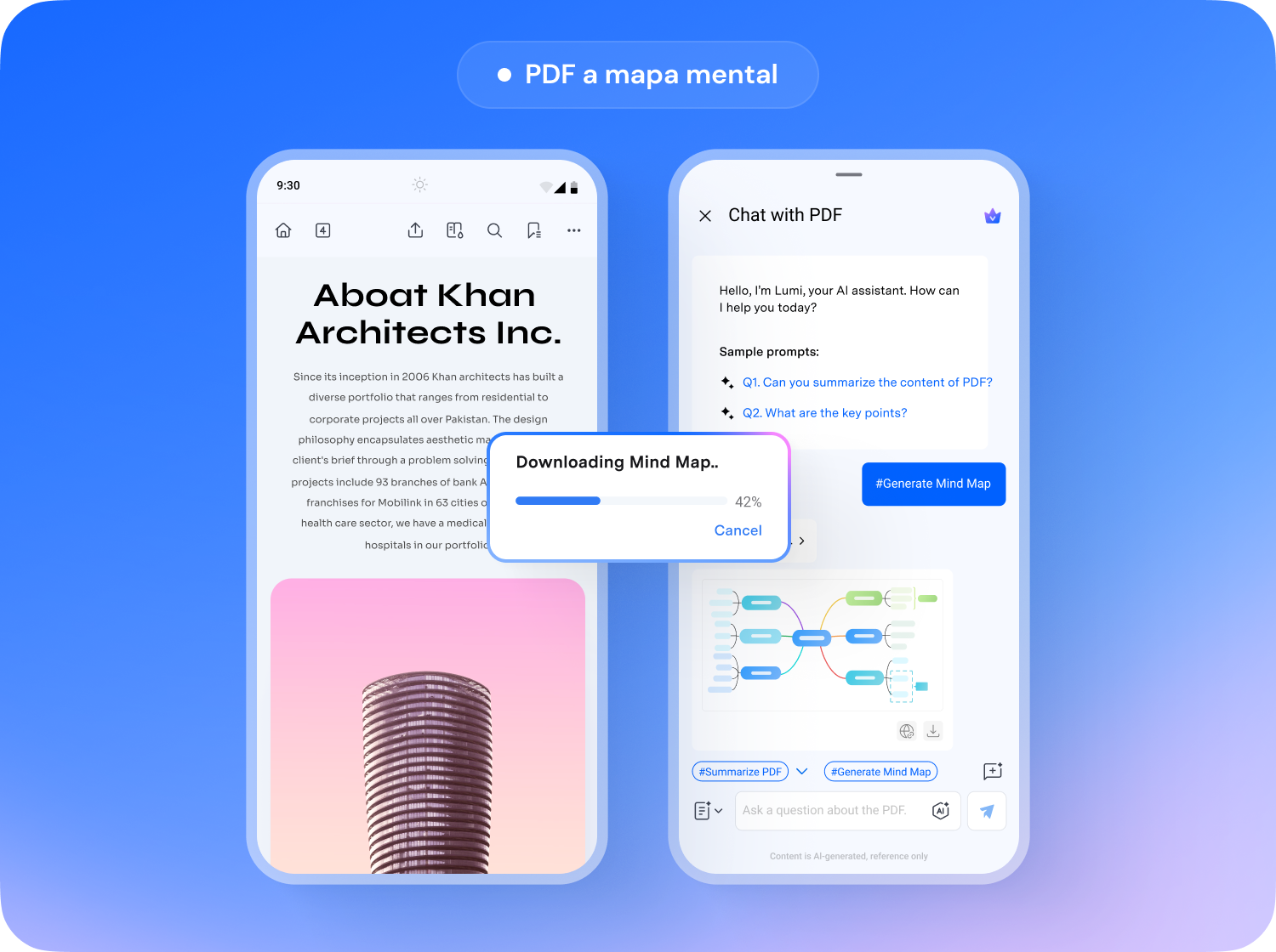 Transforma tus PDFs en mapas mentales
