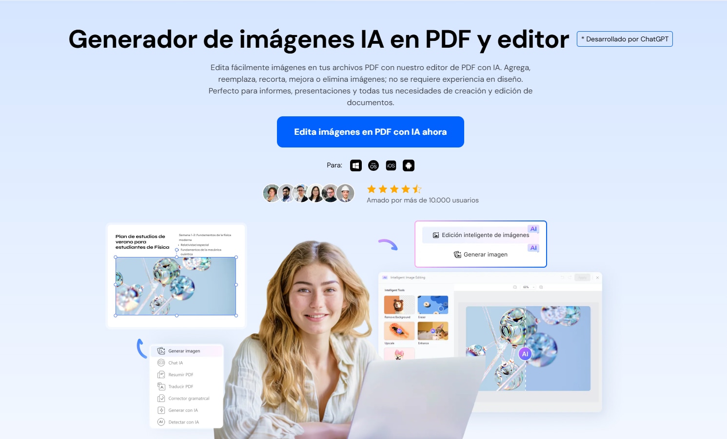 Proceso de redimensionamiento de imágenes con Pixlr para IA
