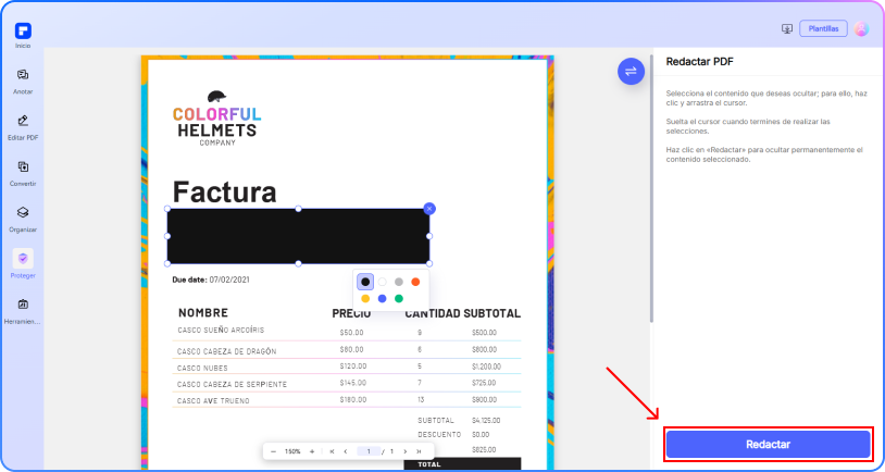 ocultar pdf paso 2