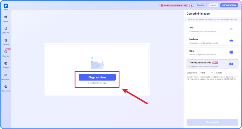 comprimir imagen paso 1