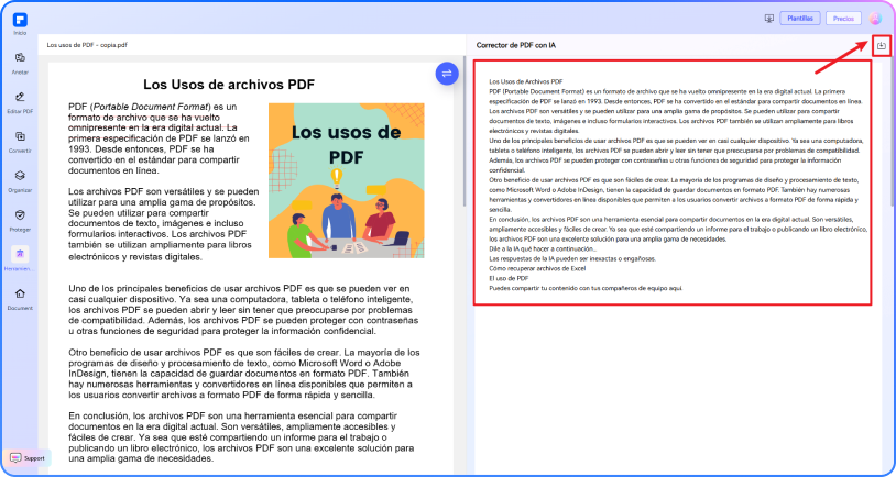 corrector gramatical de pdf