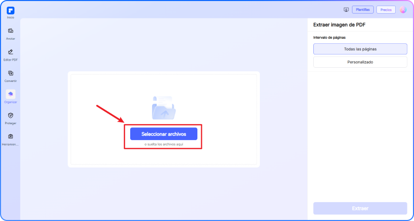 Extraer imágenes de PDF paso 1