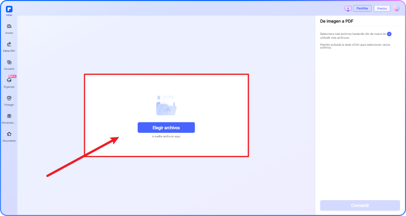 convertir PNG a pdf paso 1