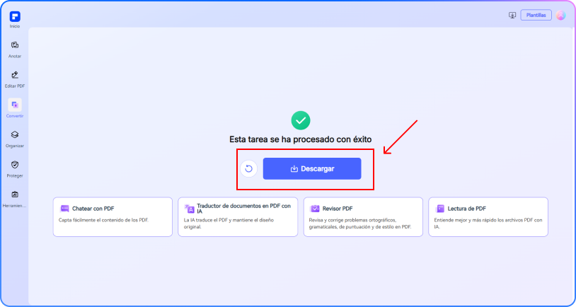 convertir PDF a Excel paso 3