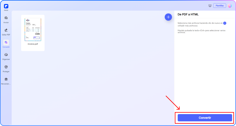 pdf a html paso 2