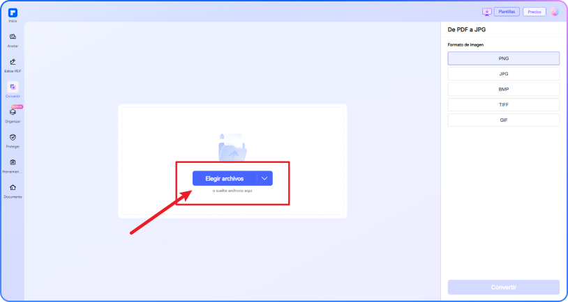 convertir PDF a PNG paso 1