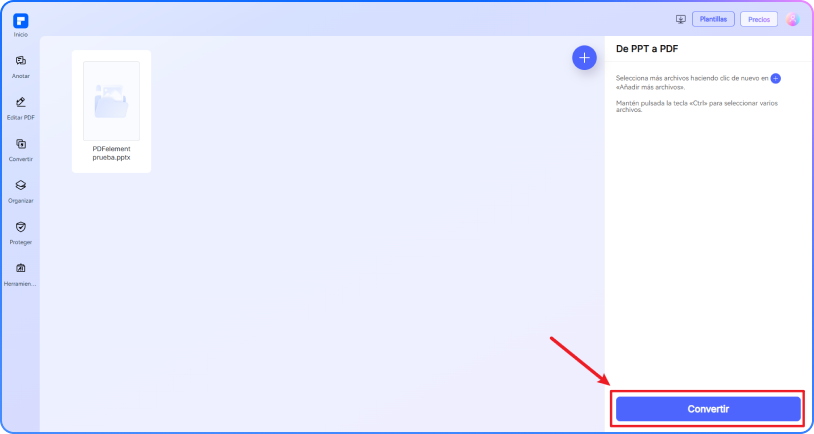 convertir ppt a pdf paso 2