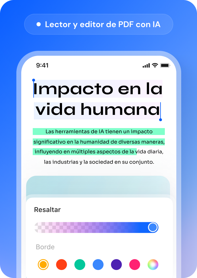lector de PDF móvil