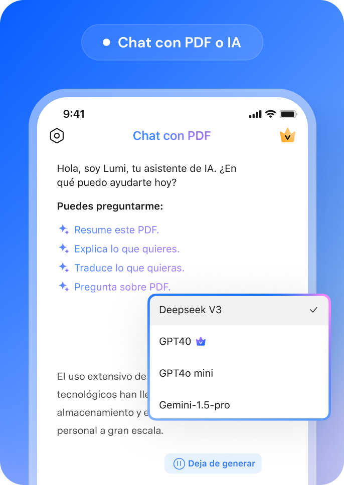 Chat de IA con PDF
