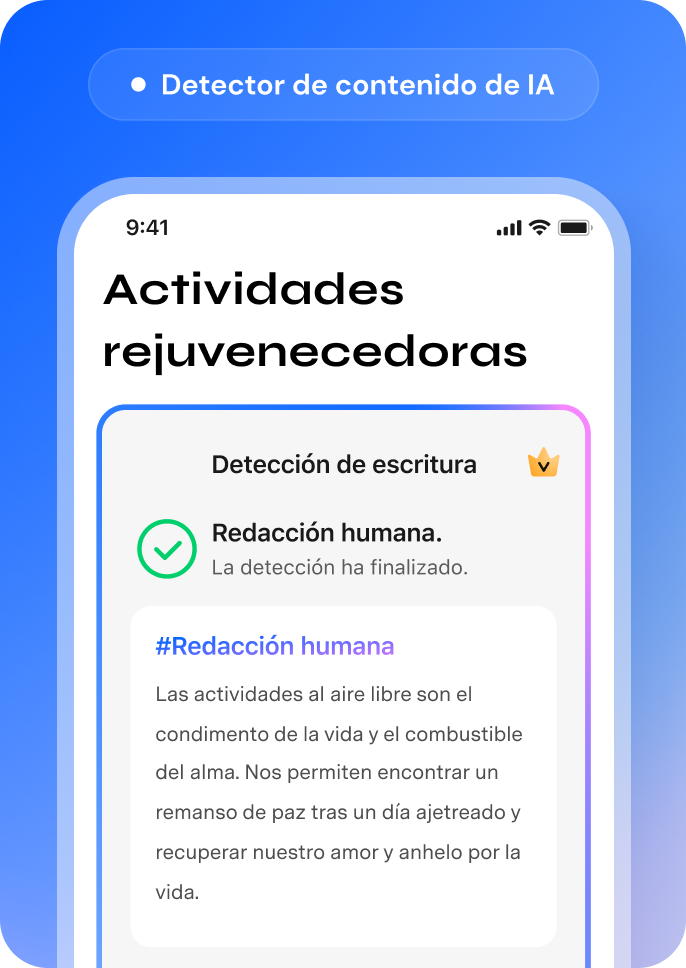 mobile detector de contenido de IA