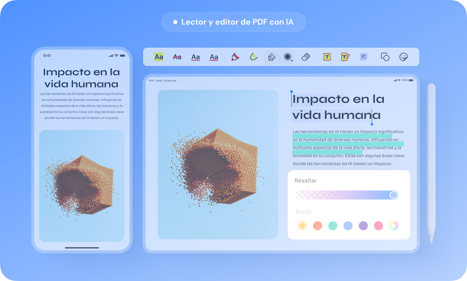 lector de PDF para iOS con IA