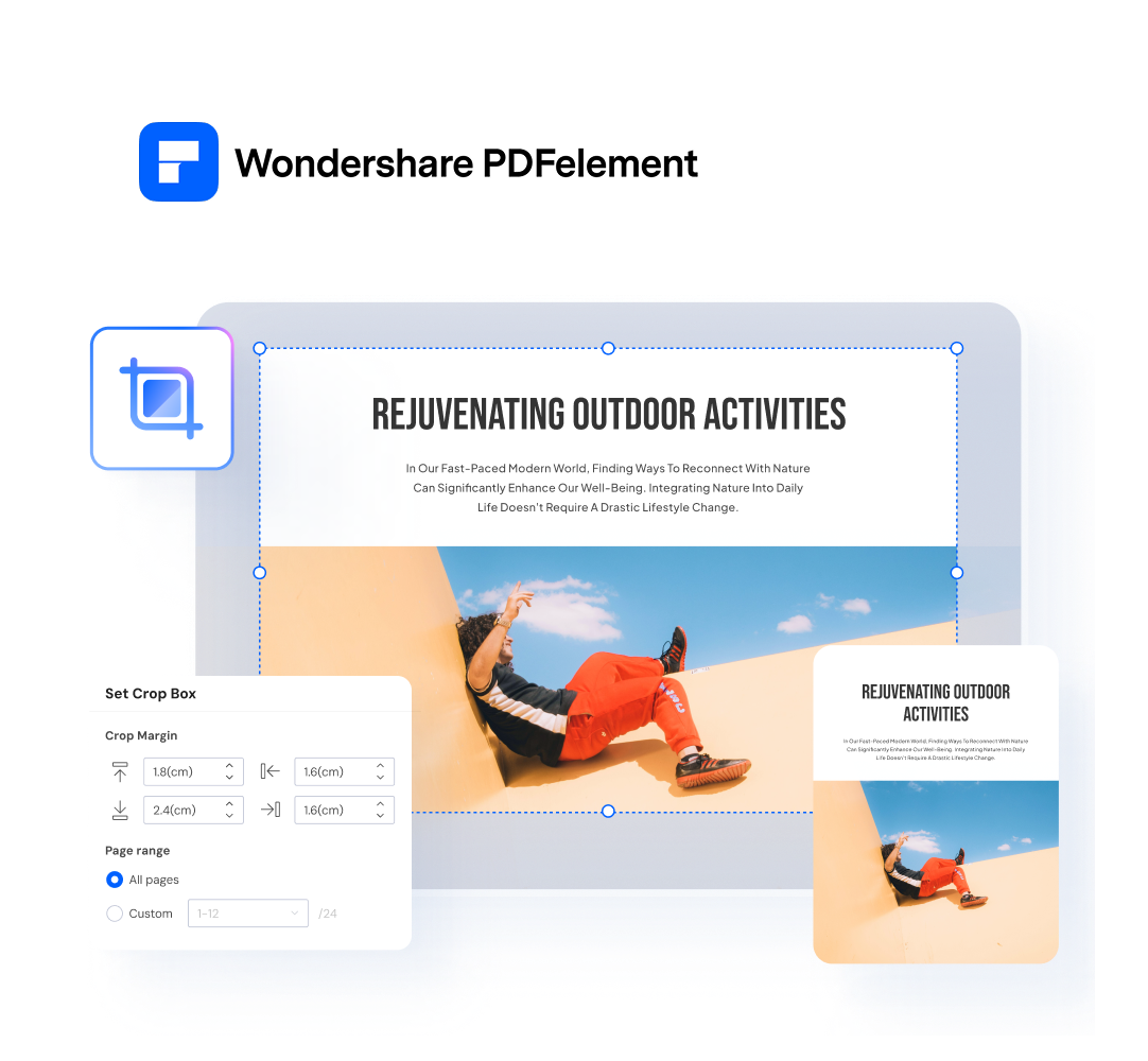 Recortador de PDF para redimensionar páginas