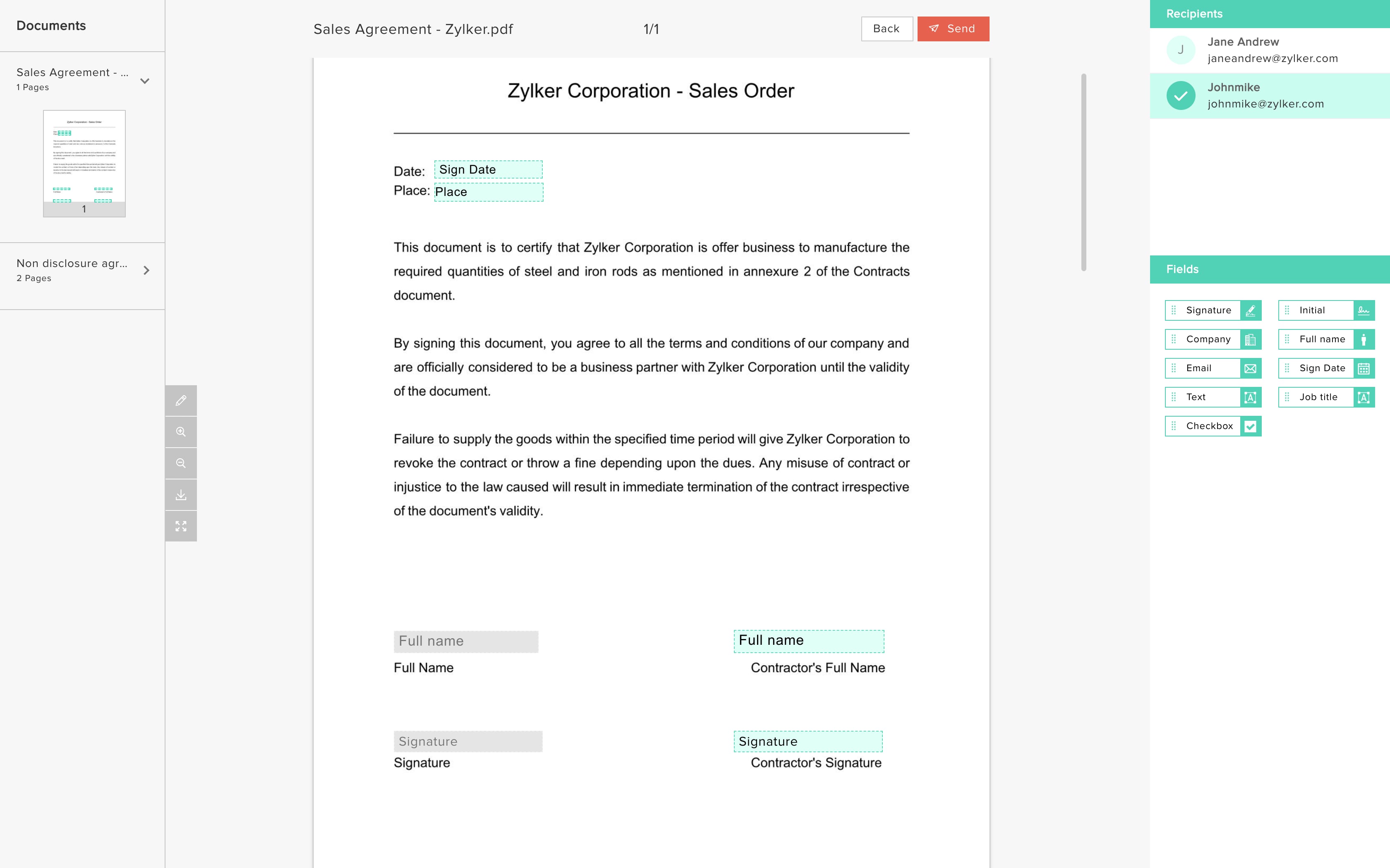 Zoho Sign: firma electrónica integrada en ecosistemas de trabajo
