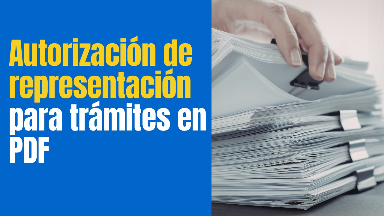 Autorización de representación para trámites en PDF