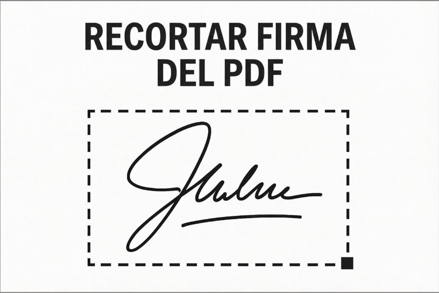 recortar la firma del PDF