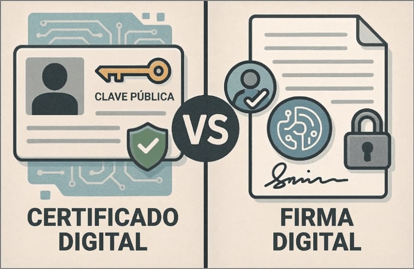 cuándo aplicar firma digital vs certificado digital