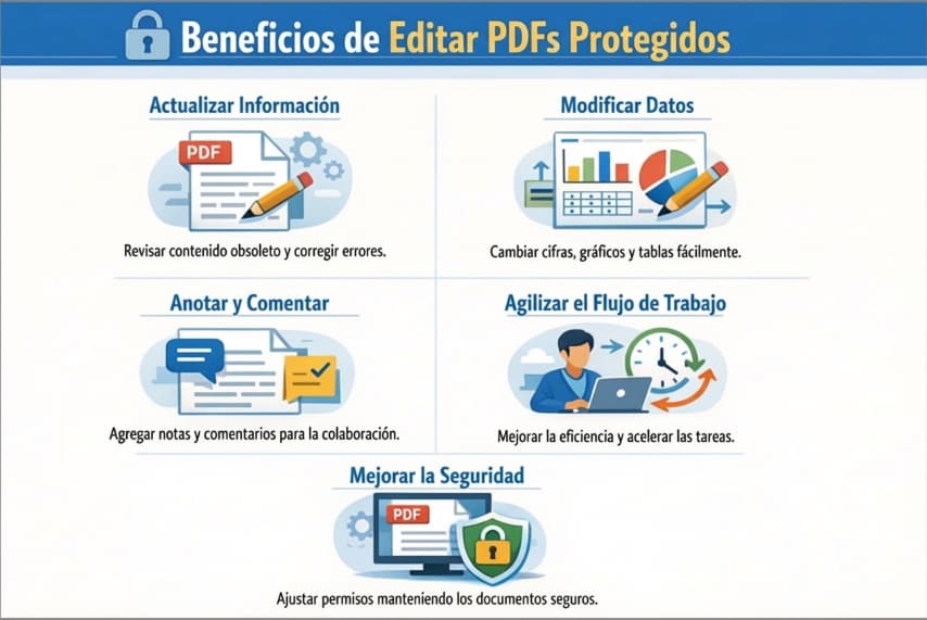 métodos para editar un PDF protegido