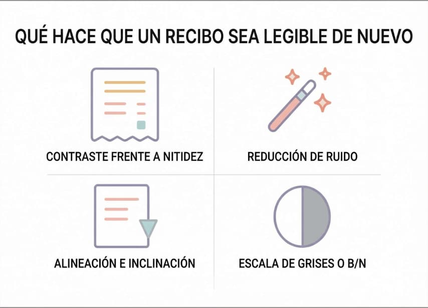 qué hace que un recibo vuelva a ser legible