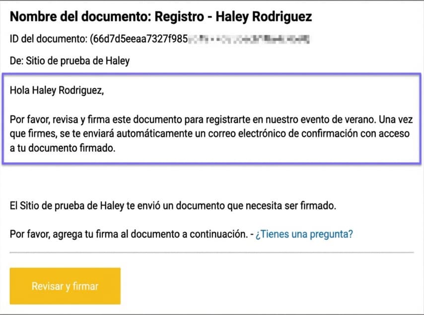 enviar un PDF por correo para firmarlo