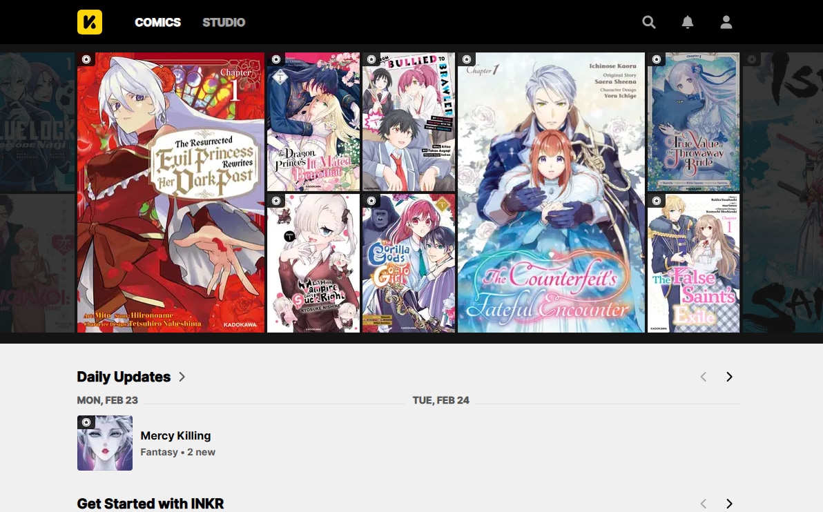 INKR: manga, manhwa y manhua gratis en español