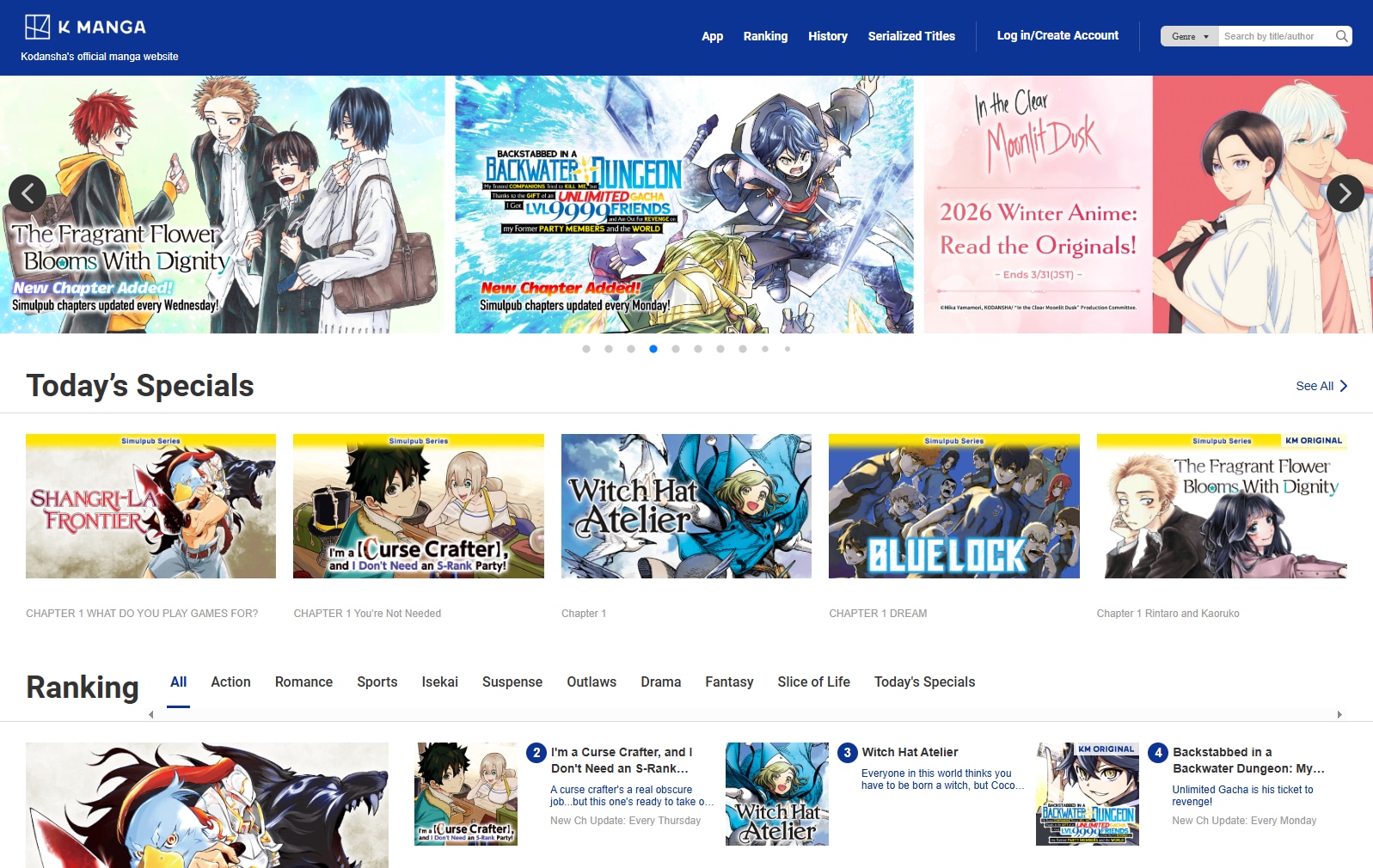 K MANGA: app oficial de Kodansha